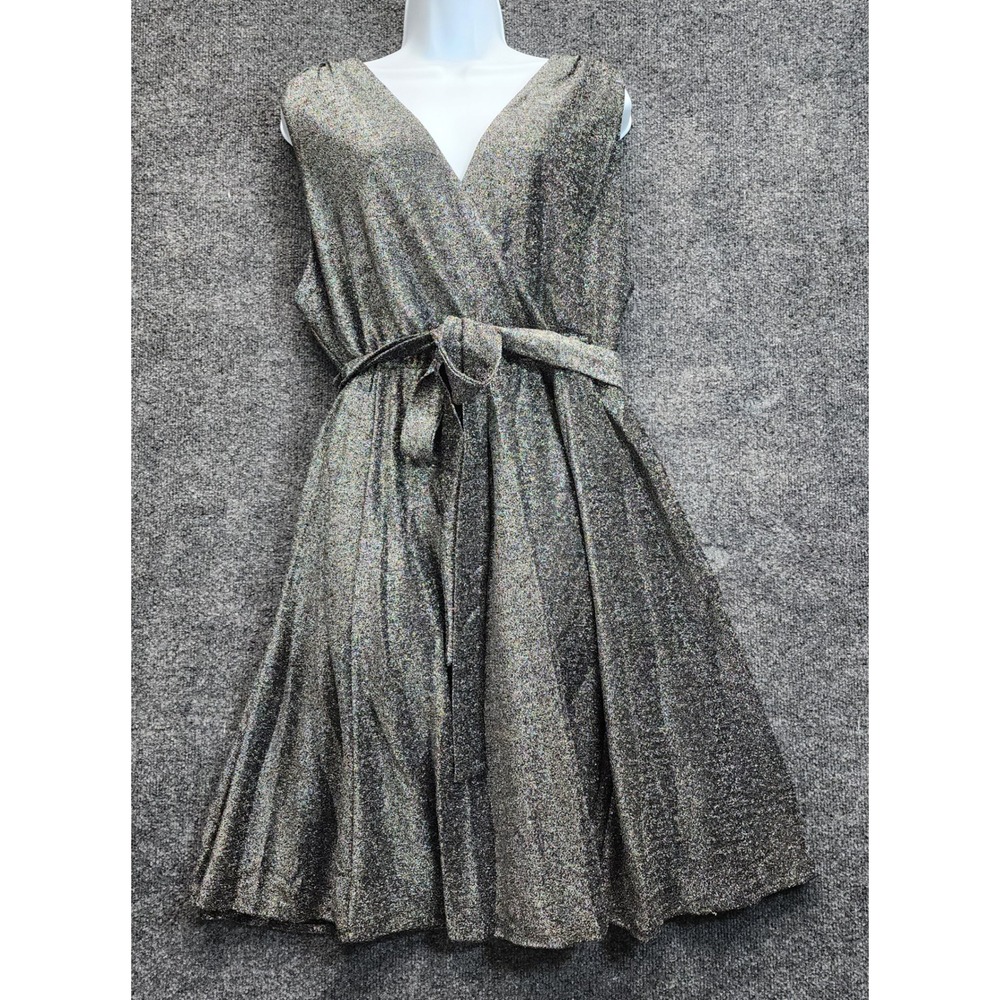 NWT Torrid Mini Glitter Lurex Surplice Tiered Plus Size Glam Party Dress 2X